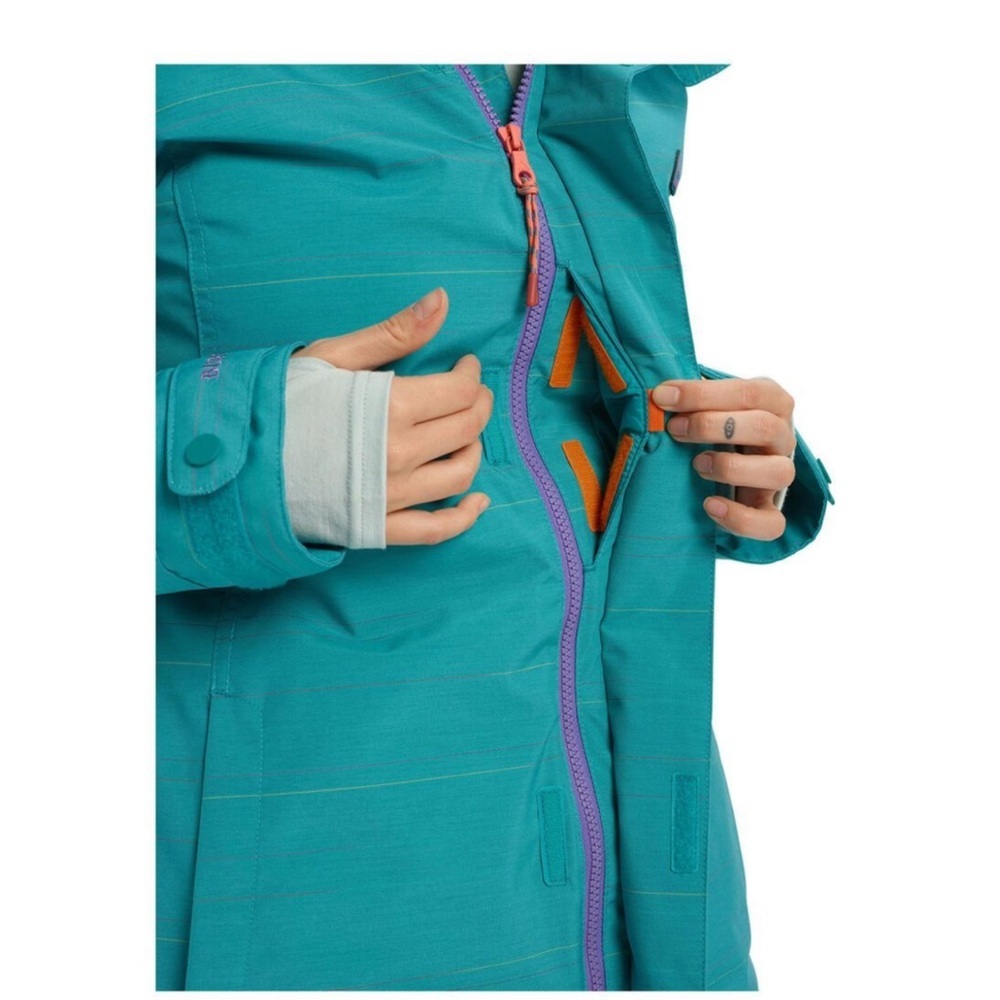 Burton Women's Jet Set Jacket, green-blue space dye Large - Picture 5 of 10